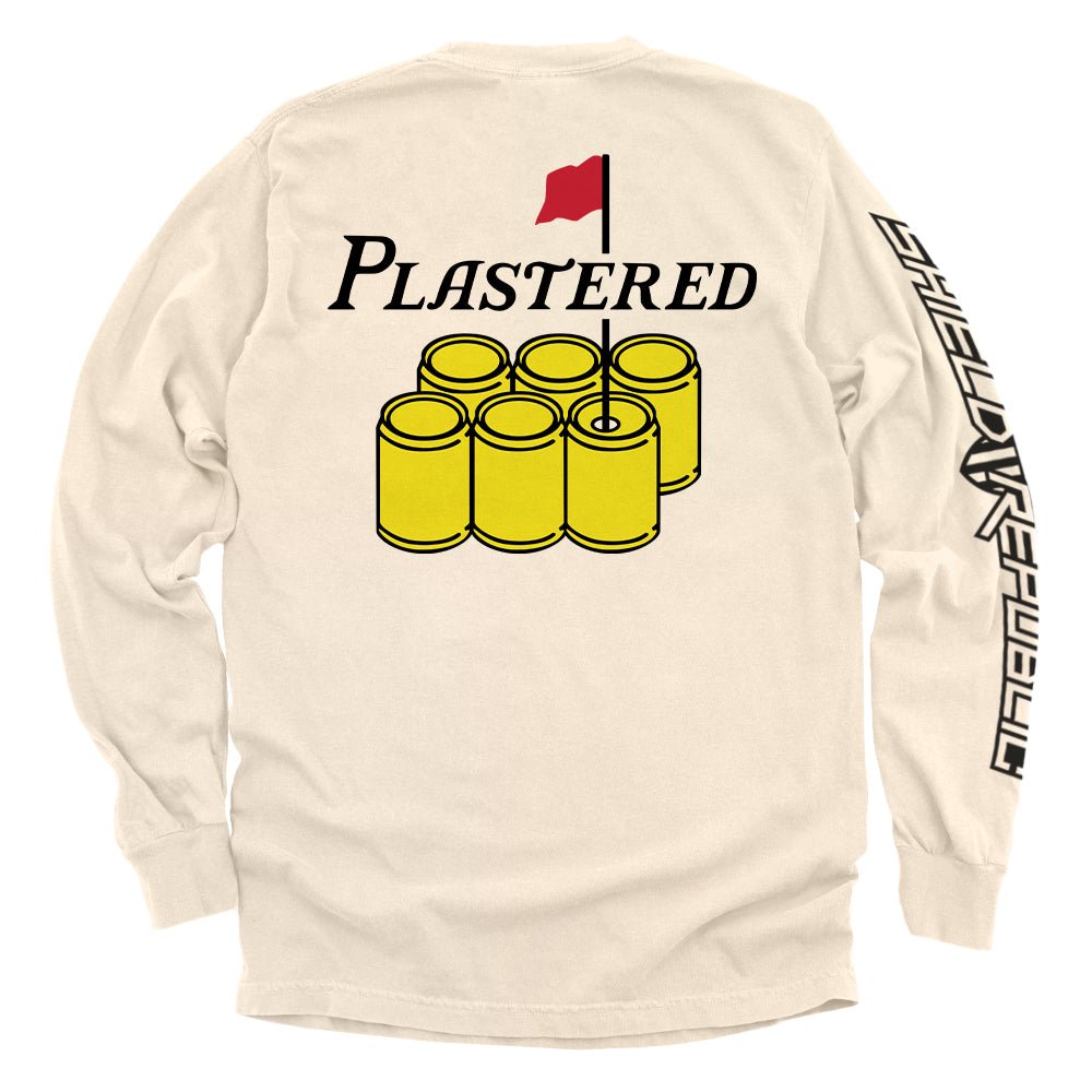 Plastered Logo - Comfort Colors Long Sleeve Ivory - Club Rehab