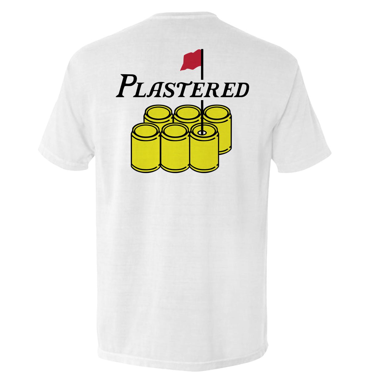Plastered Logo - Comfort Colors Pocket Tee White - Club Rehab