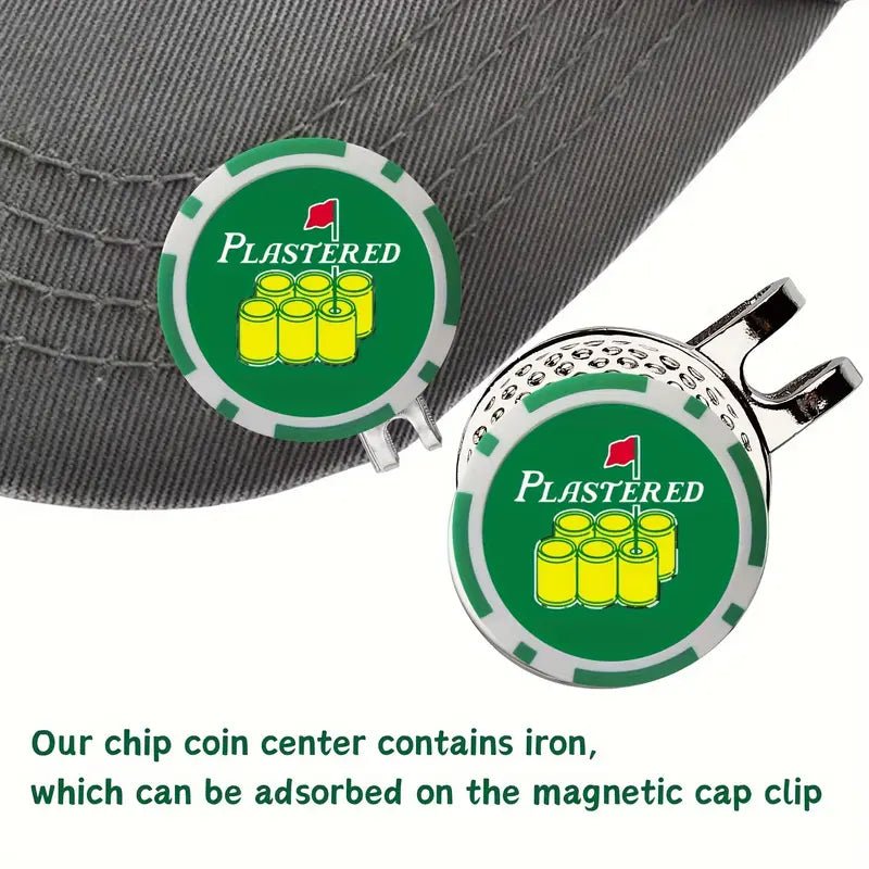 Plastered Poker Chip Ball Marker - Club Rehab