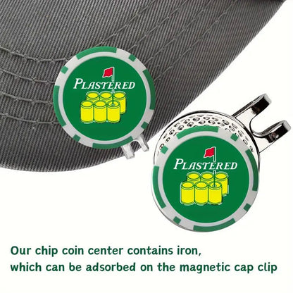 Plastered Poker Chip Ball Marker - Club Rehab