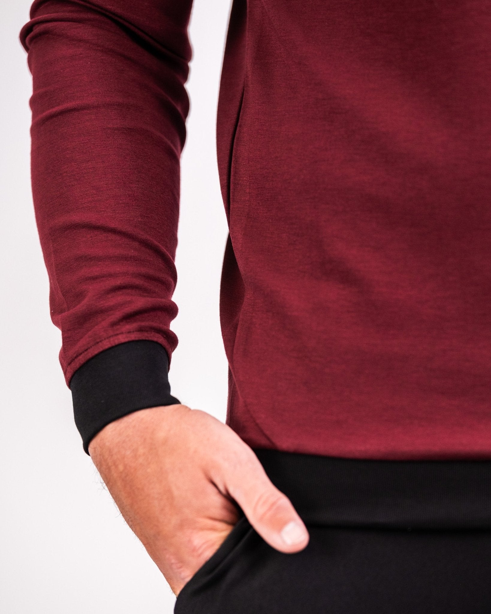 Player Preferred™ Crewneck - Merlot - S - Club Rehab