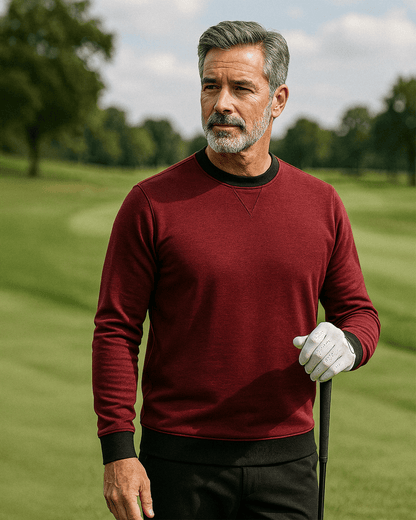 Player Preferred™ Crewneck - Merlot - S - Club Rehab