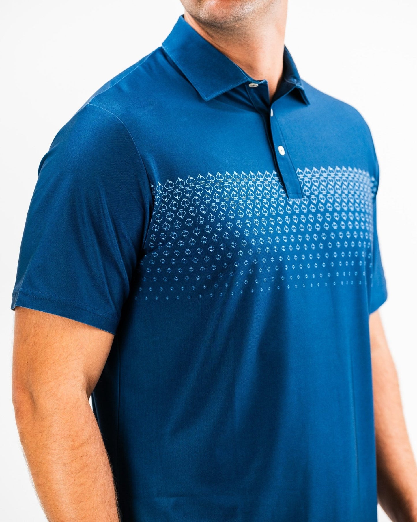 Player Preferred™ Polo - Spade Fade - Navy - S - Club Rehab