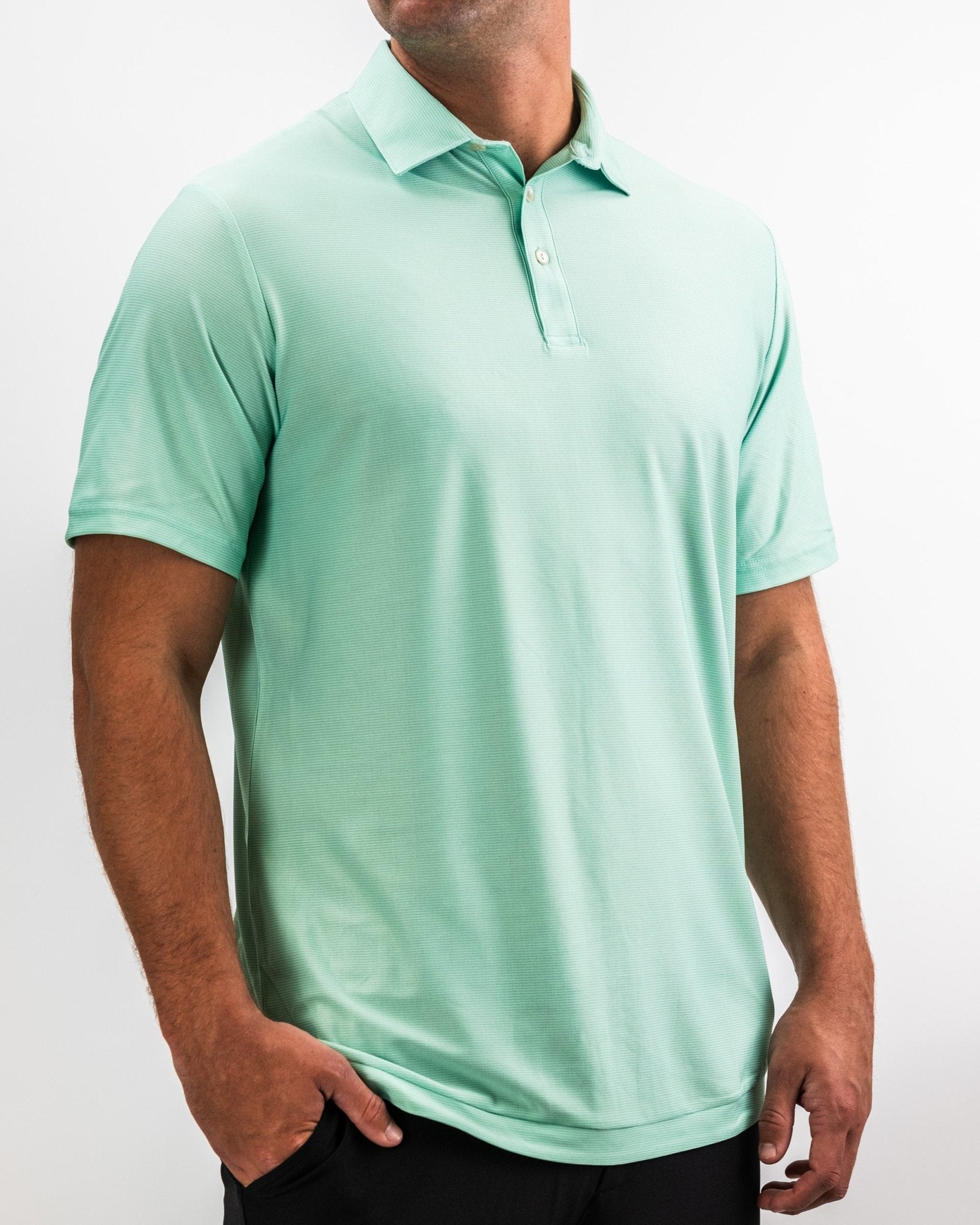 Player Preferred™ Polo - Spearmint Stripes - S - Club Rehab