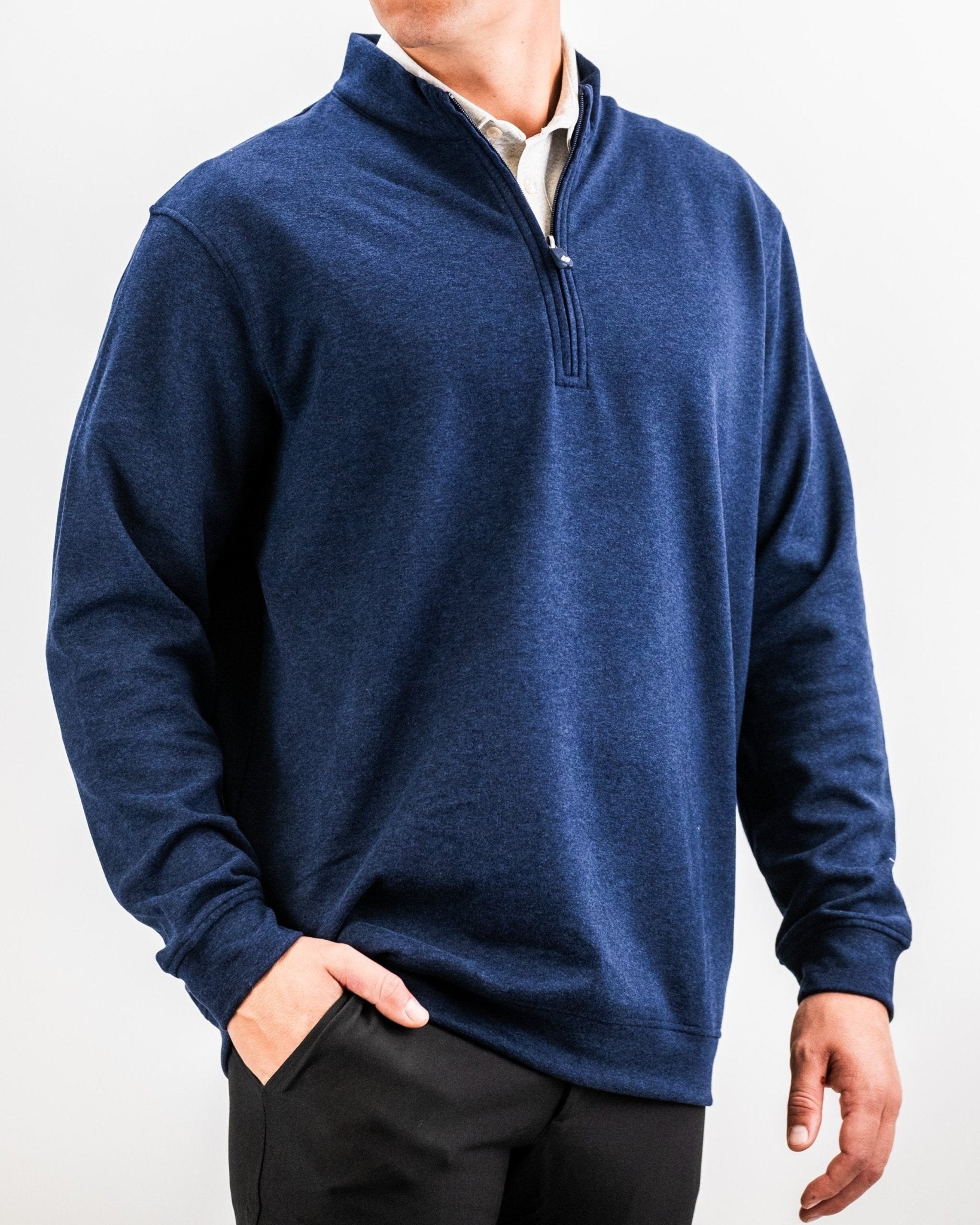Player Preferred™ Pullover - Heathered Navy - S - Club Rehab