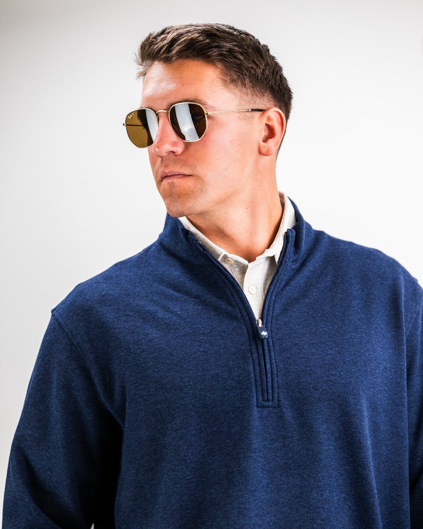 Player Preferred™ Pullover - Heathered Navy - S - Club Rehab