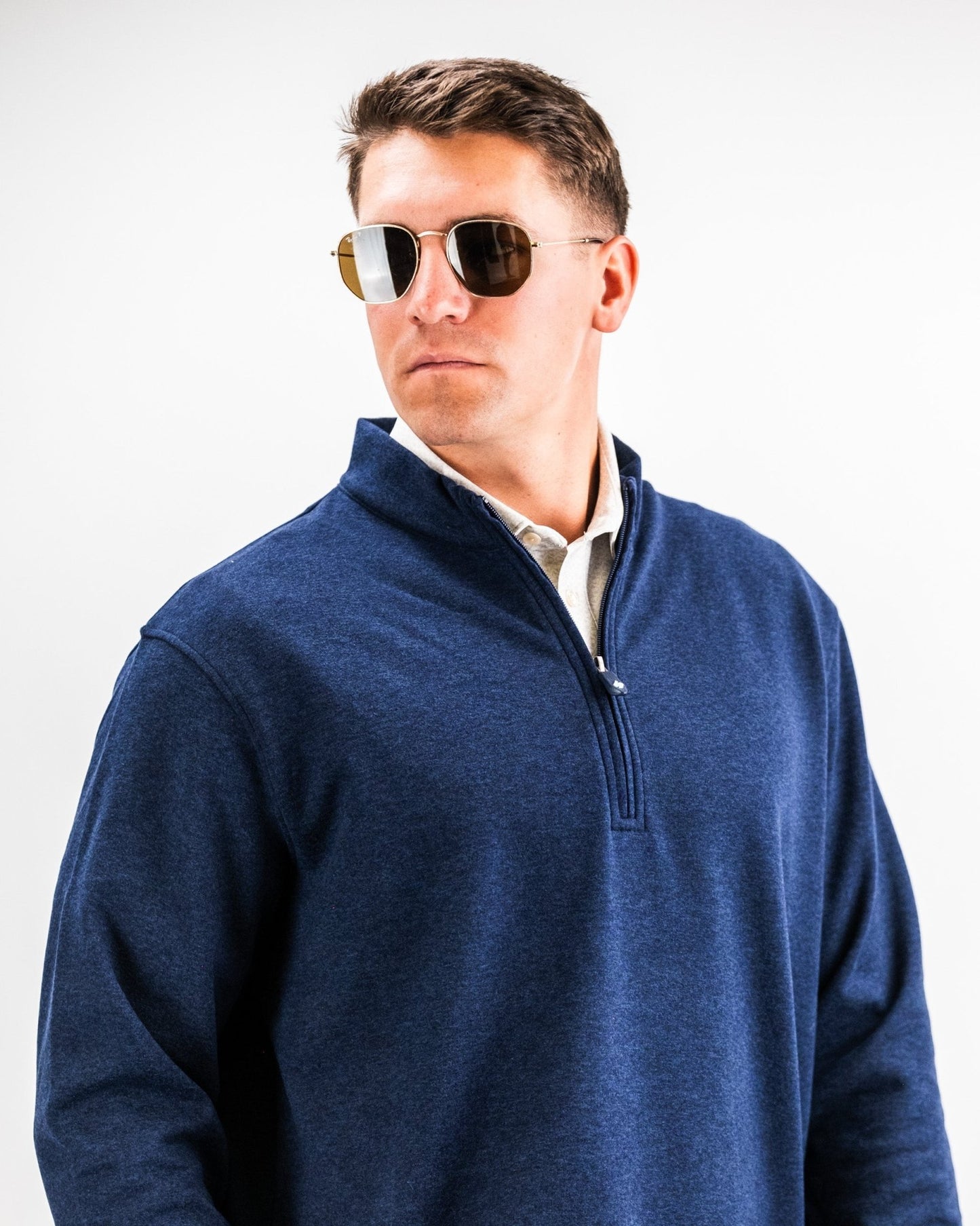 Player Preferred™ Pullover - Heathered Navy - S - Club Rehab