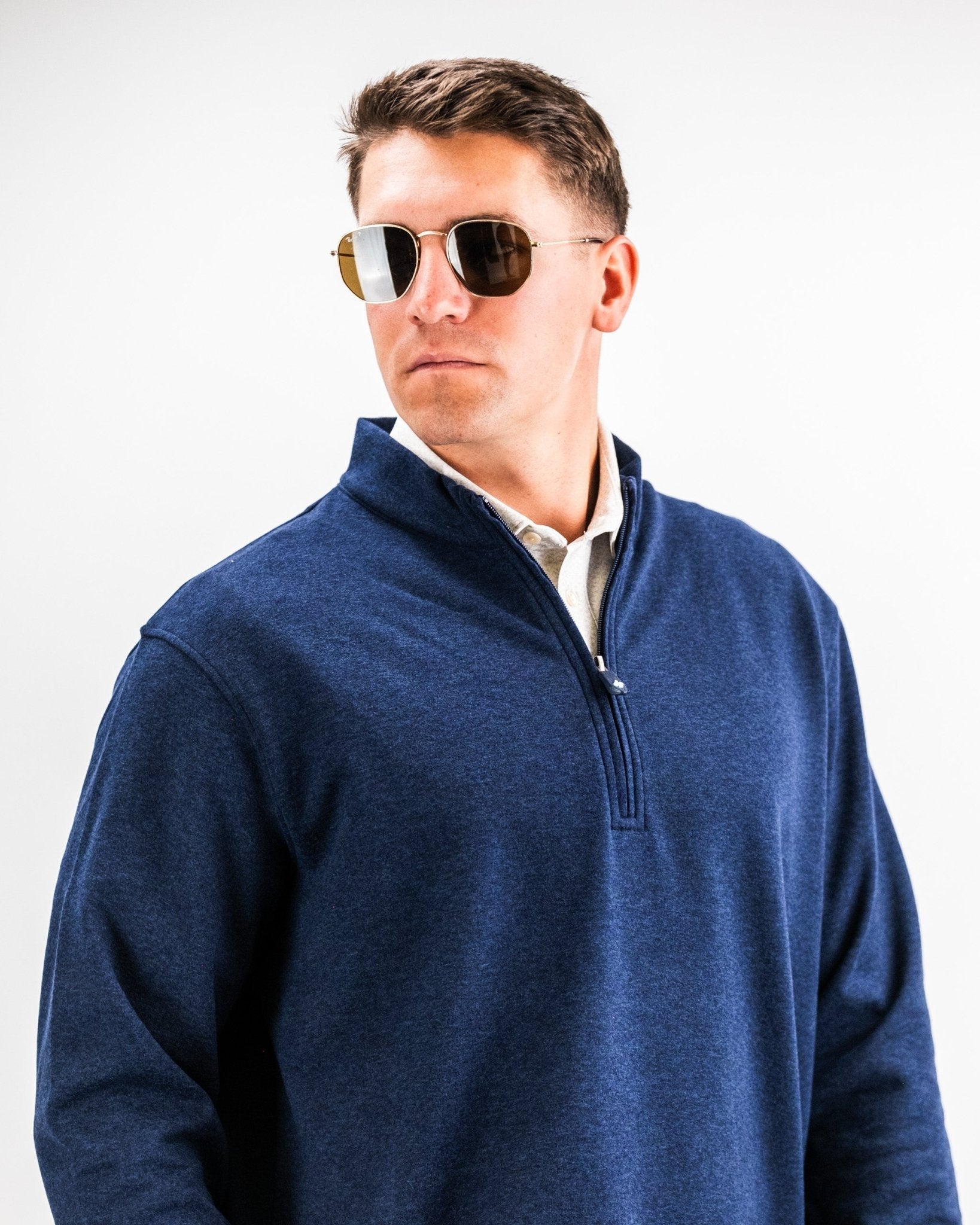 Player Preferred™ Pullover - Heathered Navy - S - Club Rehab