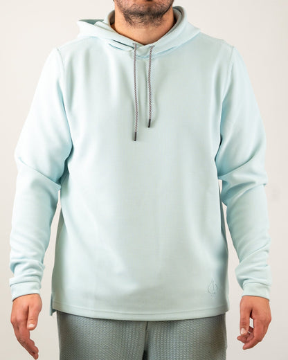 Player Preferred™ Waffle Grid Hoodie - Ice Blue - S - Club Rehab