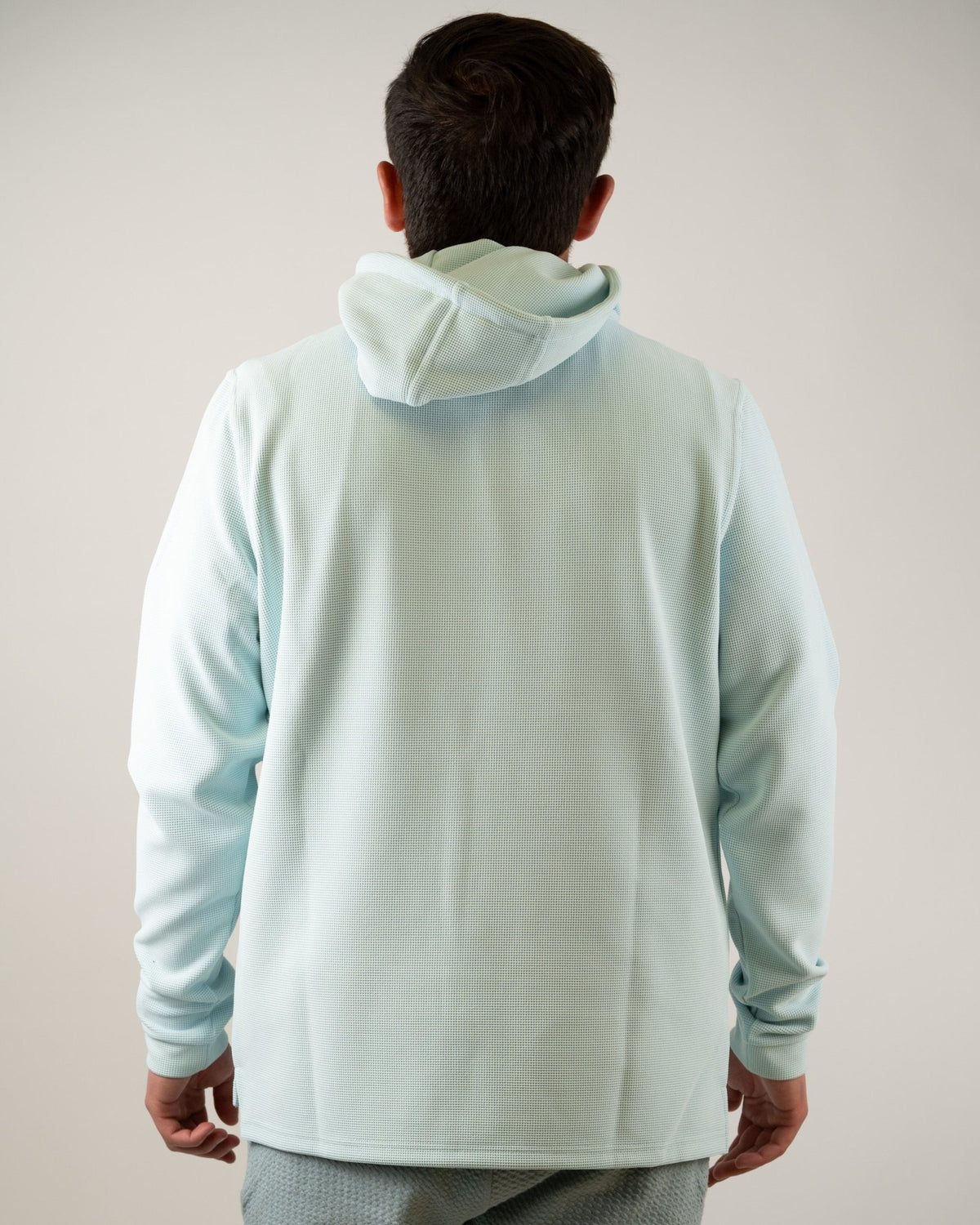 Player Preferred™ Waffle Grid Hoodie - Ice Blue - S - Club Rehab
