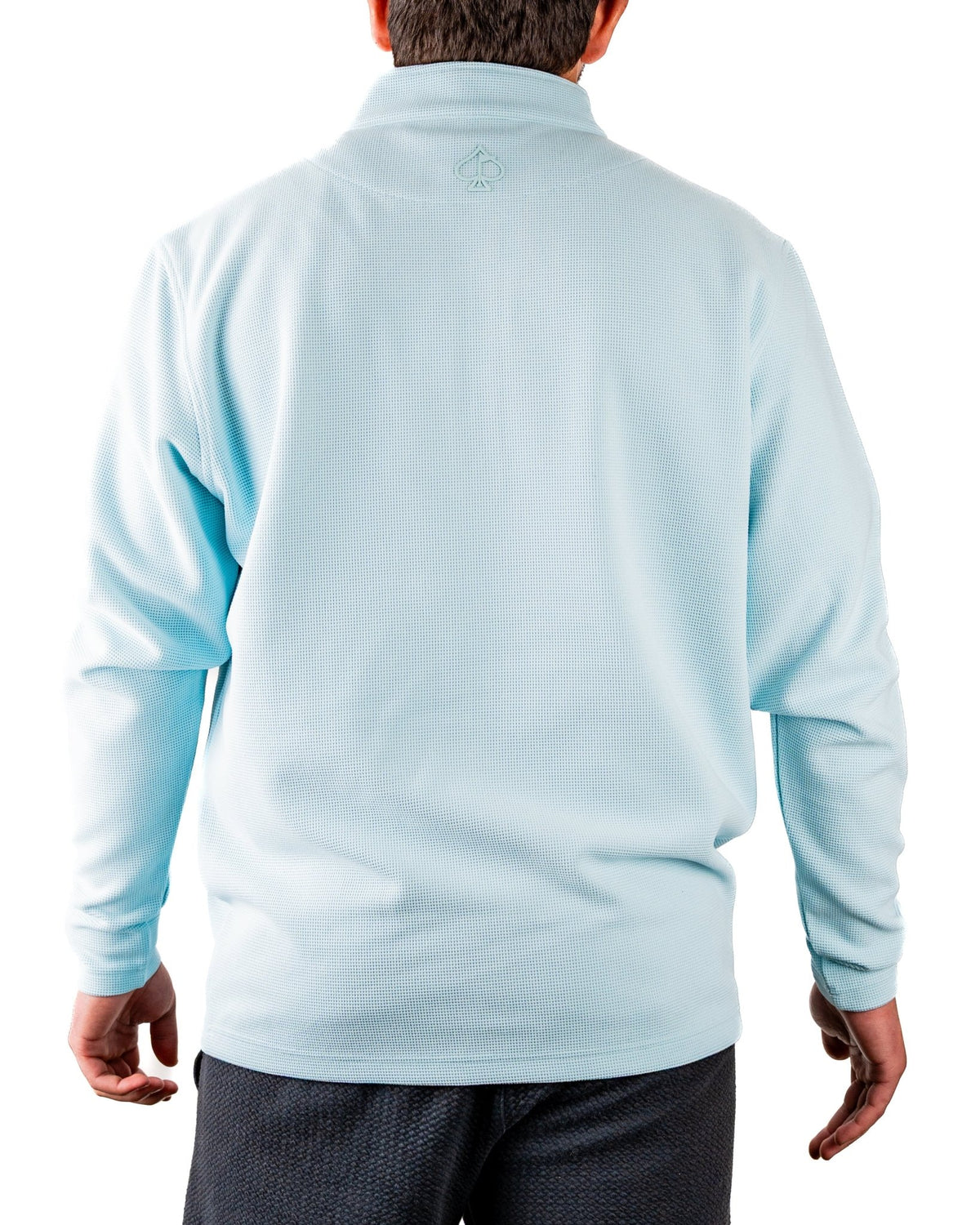 Player Preferred™ Waffle Grid Pullover - Ice Blue - S - Club Rehab