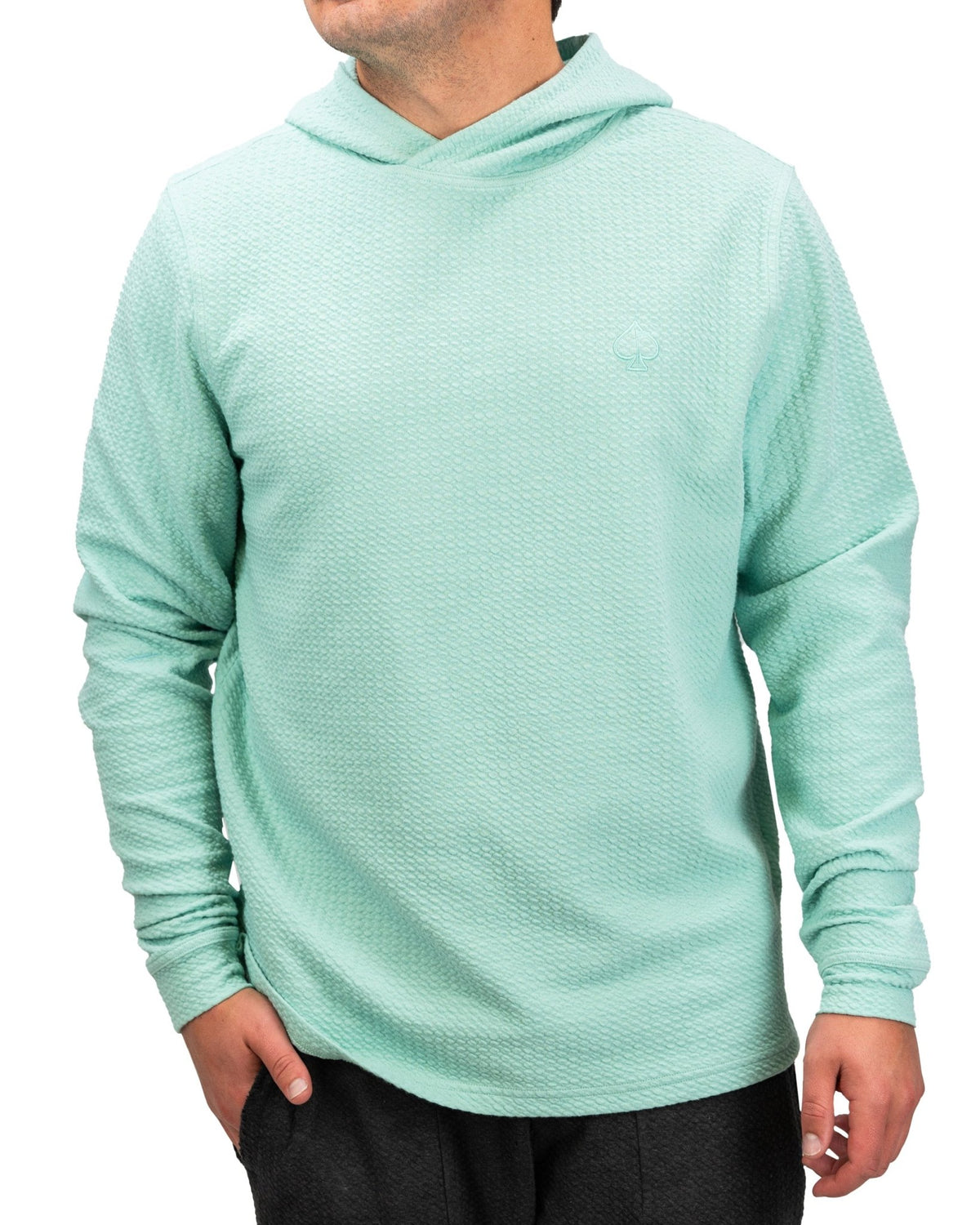 Player Preferred™ Waffle Knit Hoodie - Bright Mint - S - Club Rehab