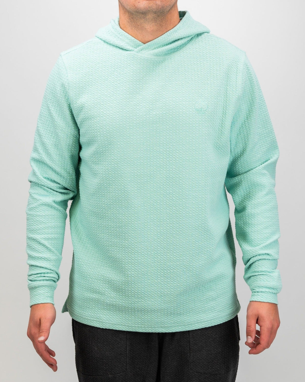 Player Preferred™ Waffle Knit Hoodie - Bright Mint - S - Club Rehab