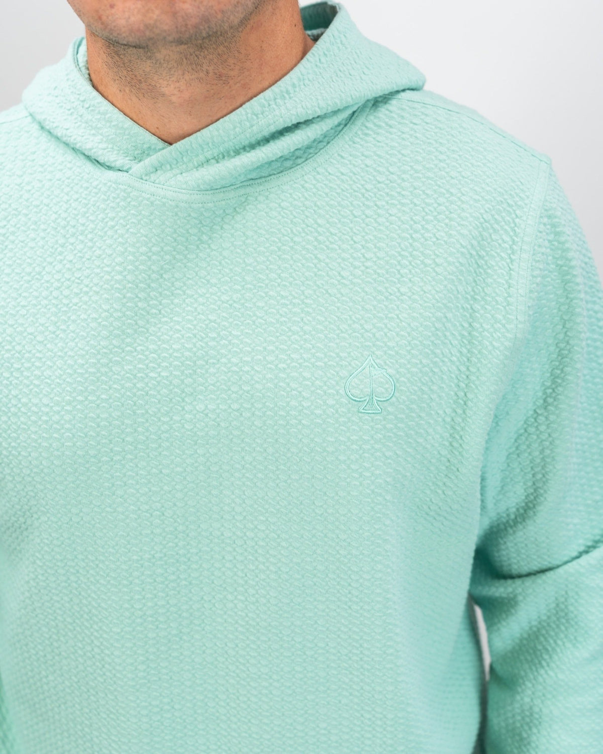 Player Preferred™ Waffle Knit Hoodie - Bright Mint - S - Club Rehab