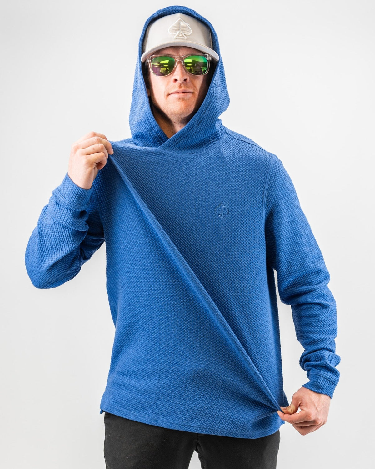 Player Preferred™ Waffle Knit Hoodie - Cobalt - S - Club Rehab