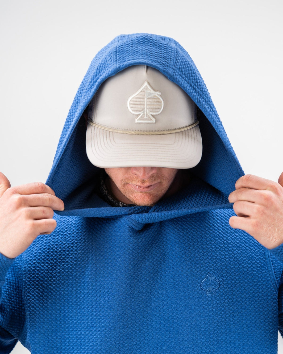 Player Preferred™ Waffle Knit Hoodie - Cobalt - S - Club Rehab