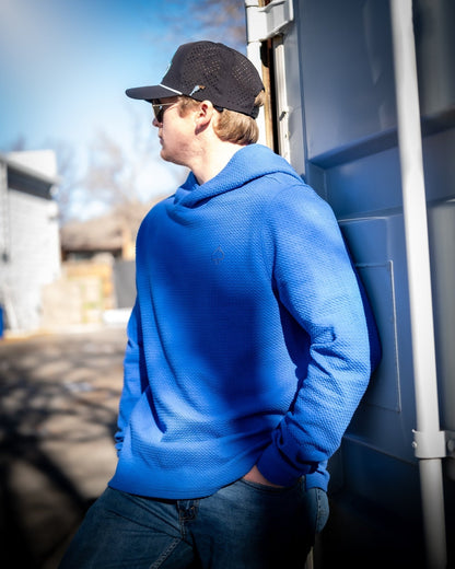 Player Preferred™ Waffle Knit Hoodie - Cobalt - S - Club Rehab