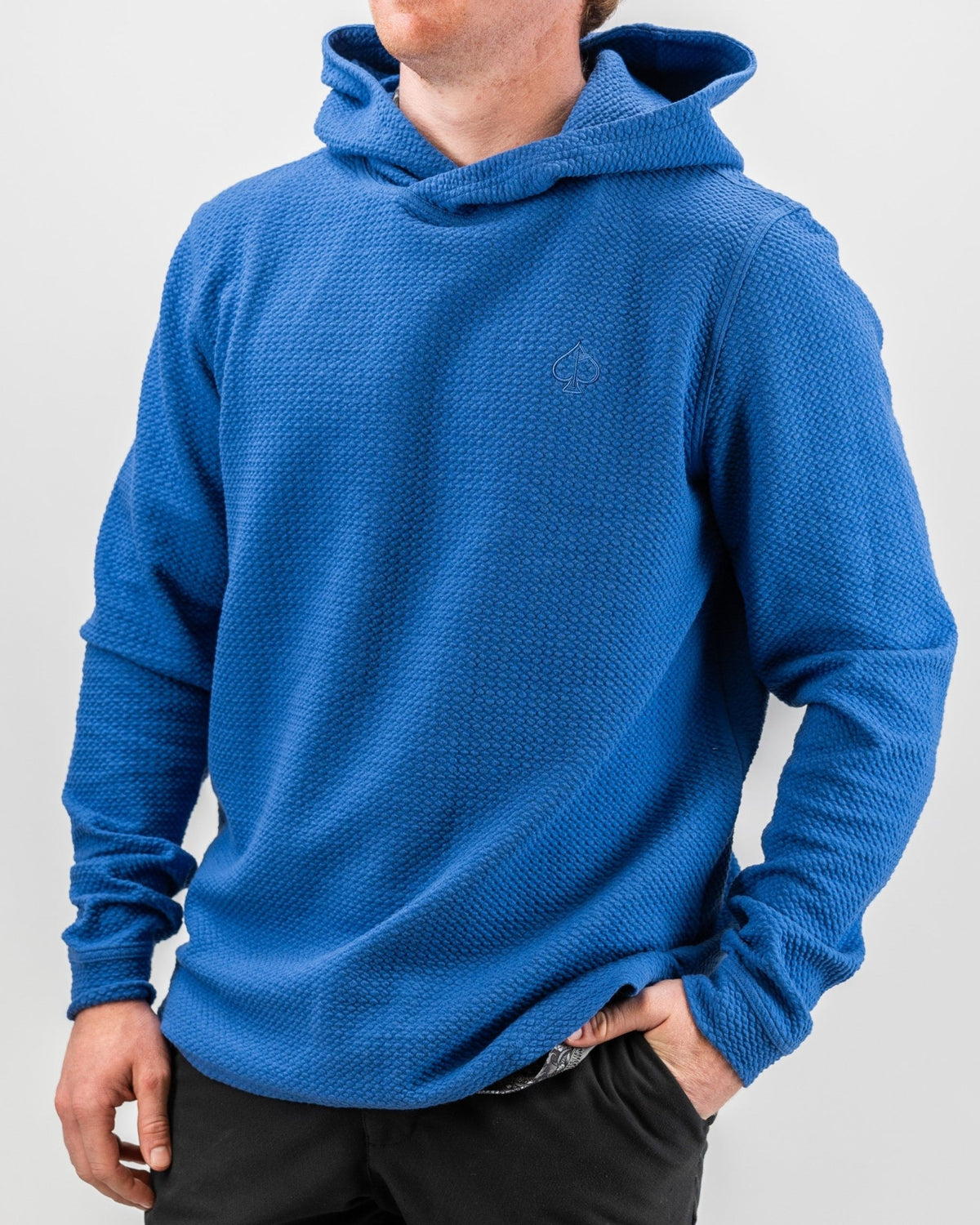 Player Preferred™ Waffle Knit Hoodie - Cobalt - S - Club Rehab