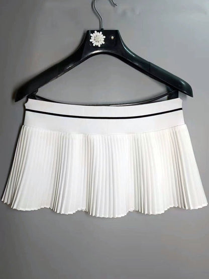 PlayFlex Pleated Skirt – Effortless & Sporty - M White - Club Rehab