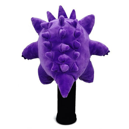 Gengar Pokemon plush driver headcover – rear spiked back view – Club Rehab