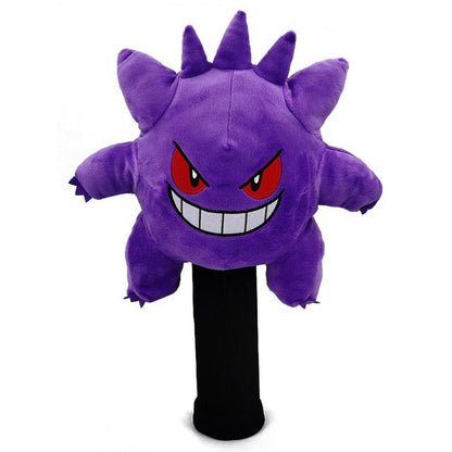 Gengar Pokemon plush golf driver headcover – front view – Club Rehab