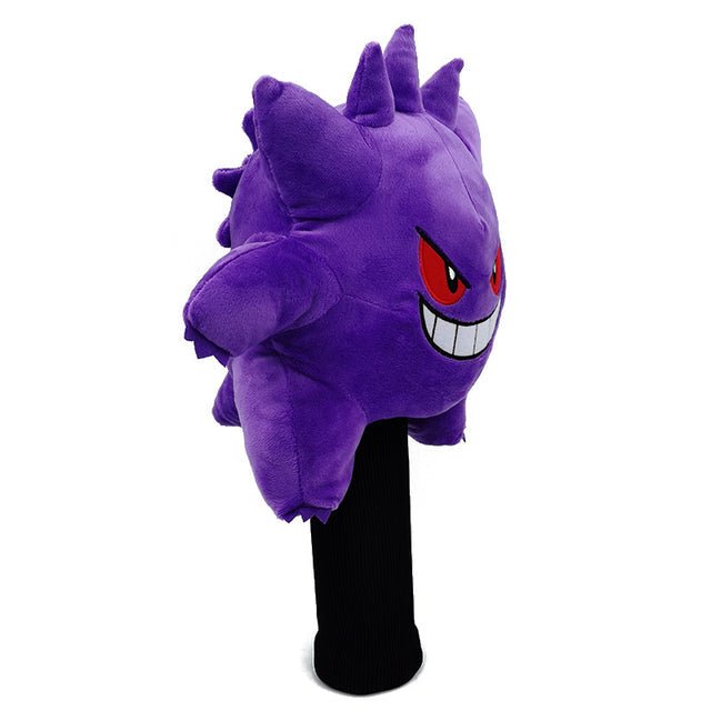 Purple ghost plush golf club headcover – right angle view – Club Rehab