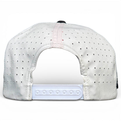Pocket Aces Golf Hat | Snapback Cap | Built-in Magnetic Ball Marker Holder + Marker Included | Adjustable Gray & Black - Club Rehab
