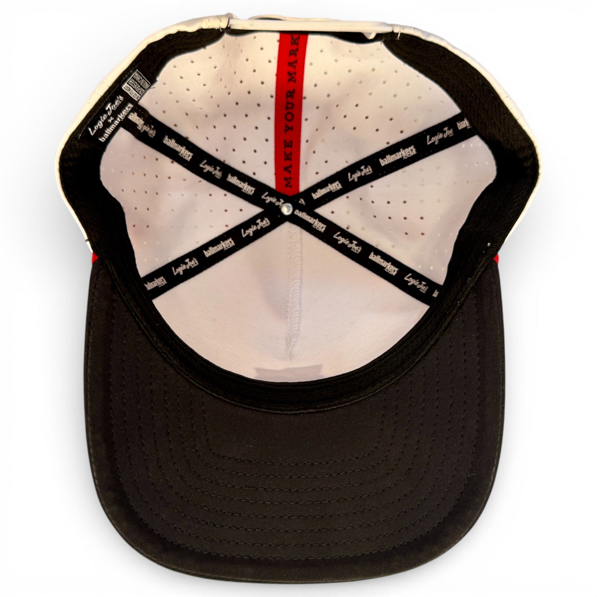 Pocket Aces Golf Hat | Snapback Cap | Built-in Magnetic Ball Marker Holder + Marker Included | Adjustable Gray & Black - Club Rehab