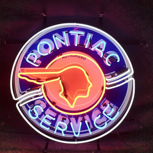 Pointiac Service Neon Signs - Club Rehab