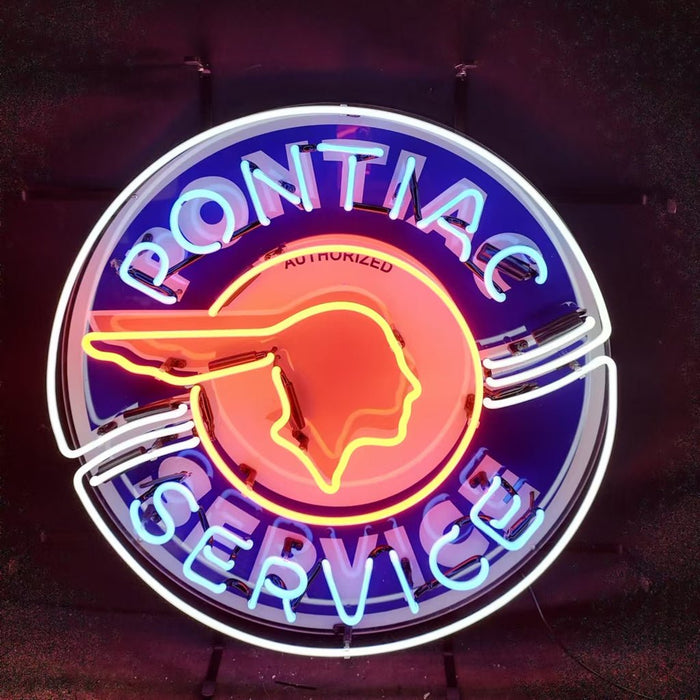 Pointiac Service Neon Signs - Club Rehab