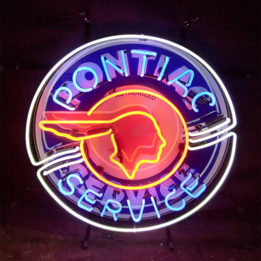 Pointiac Service Neon Signs - Club Rehab