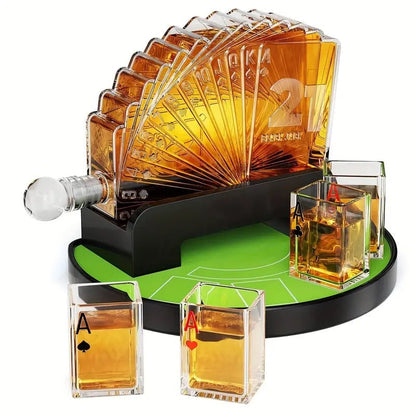 Poker Night Whiskey Decanter Set - Club Rehab