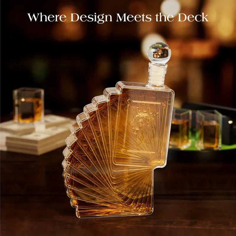 Poker Night Whiskey Decanter Set - Club Rehab