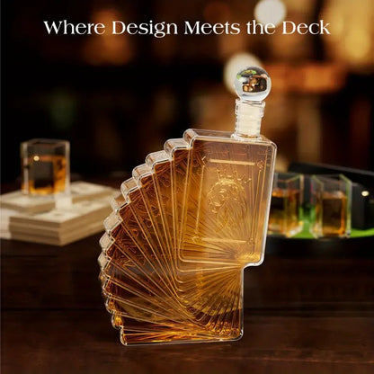 Poker Night Whiskey Decanter Set - Club Rehab