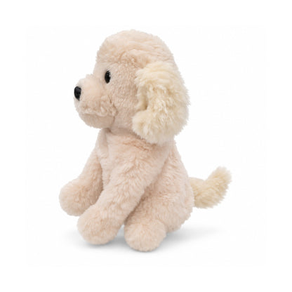 Cream poodle driver headcover, left side view