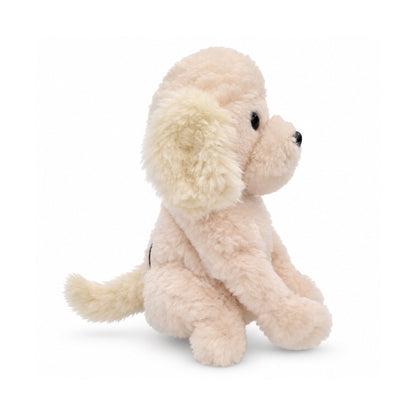 Cream poodle driver headcover, right side view