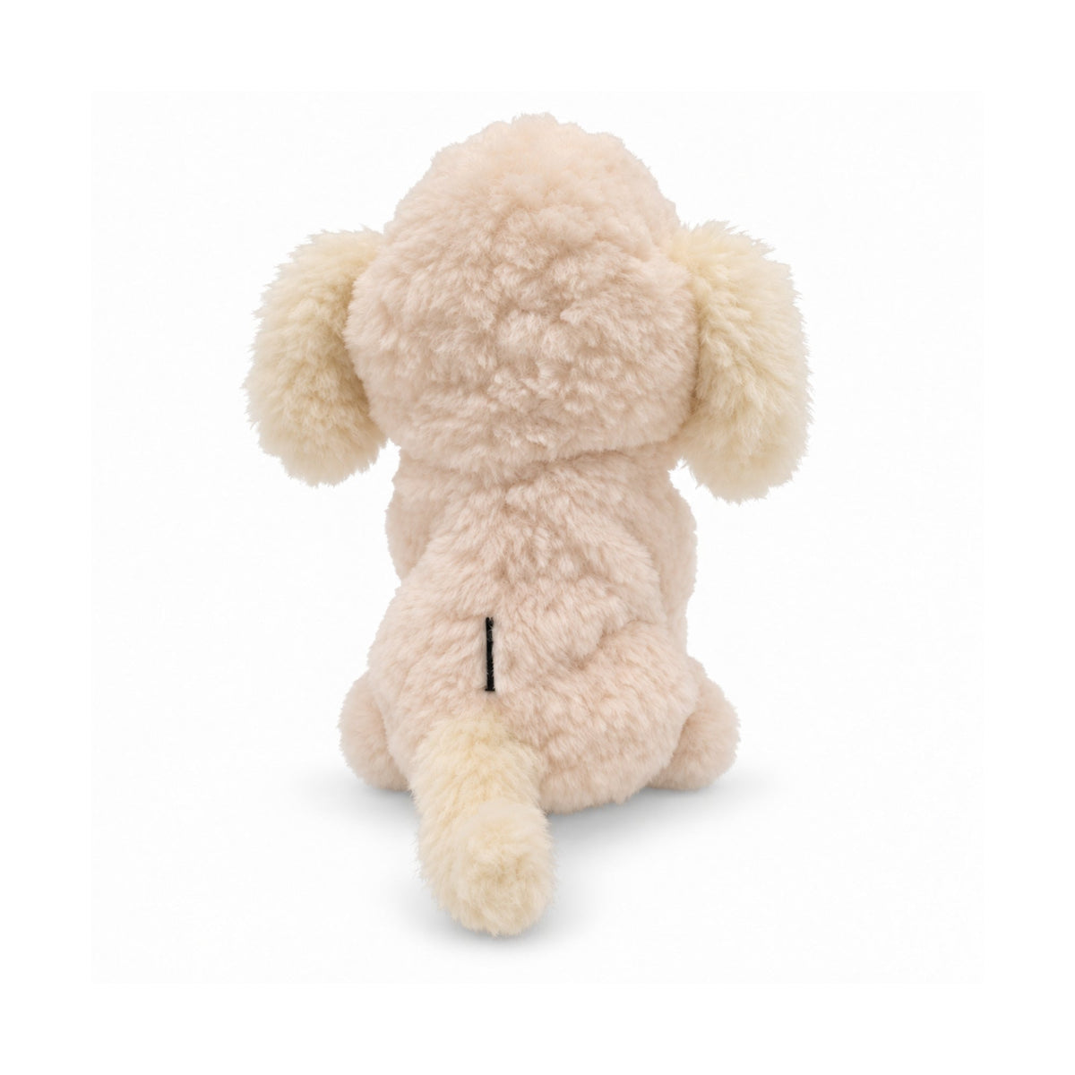 Cream poodle driver headcover, back view