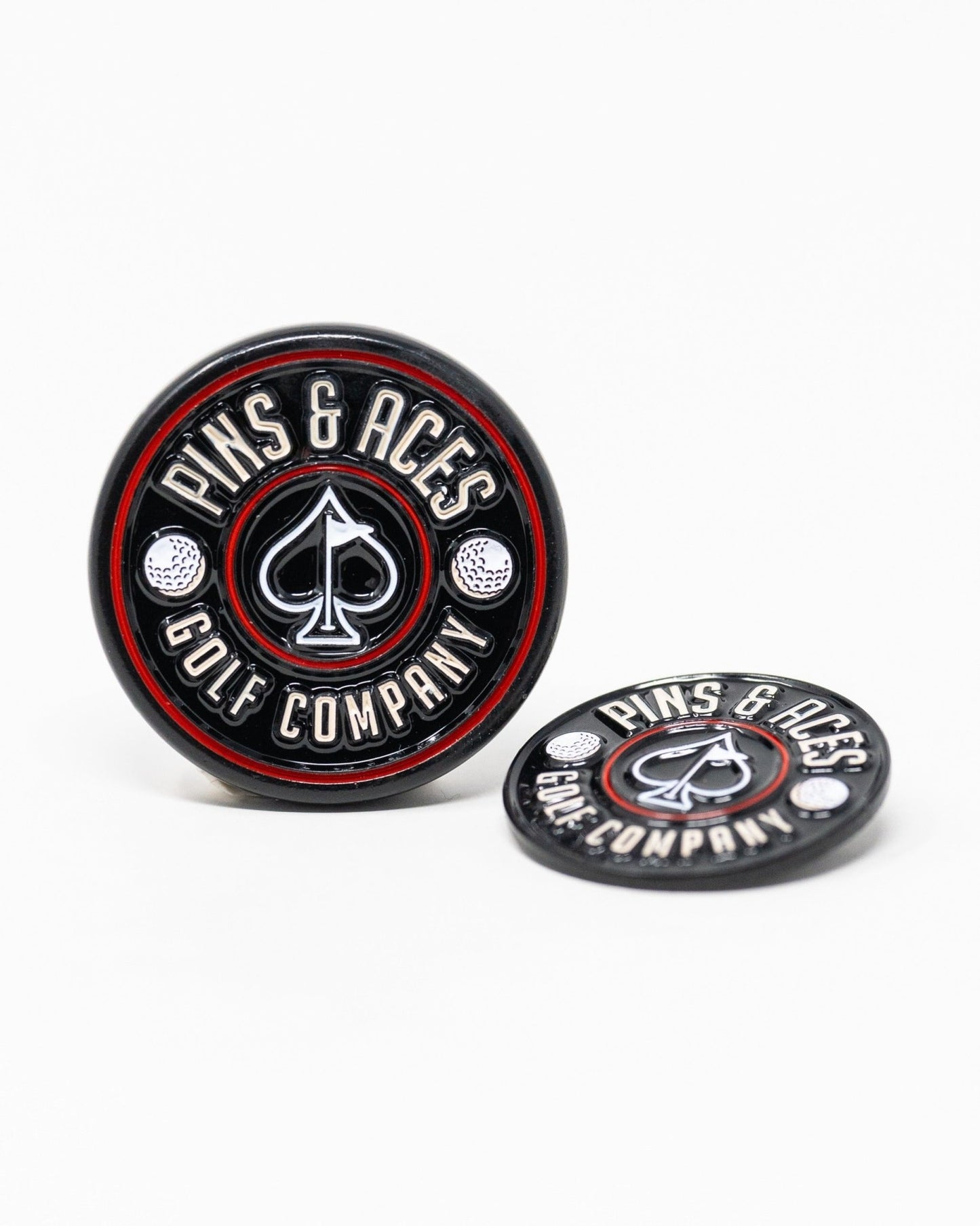 Pop Out Medallion Ball Marker - Black - Club Rehab