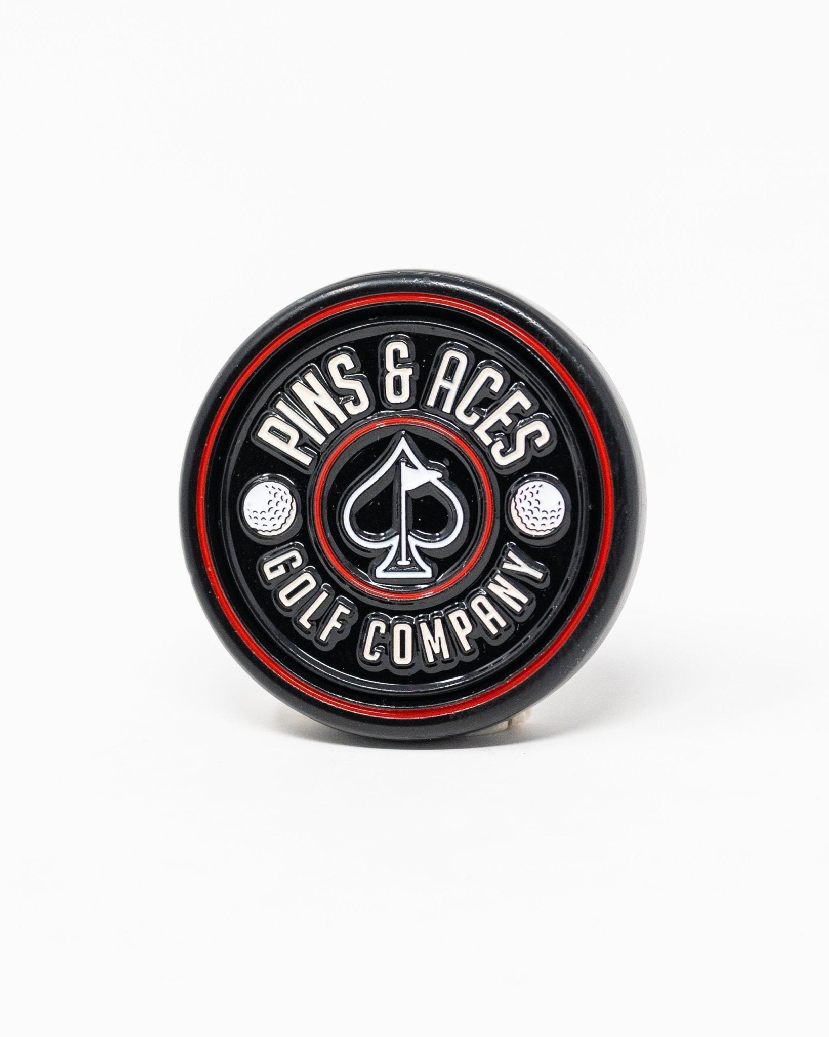 Pop Out Medallion Ball Marker - Black - Club Rehab