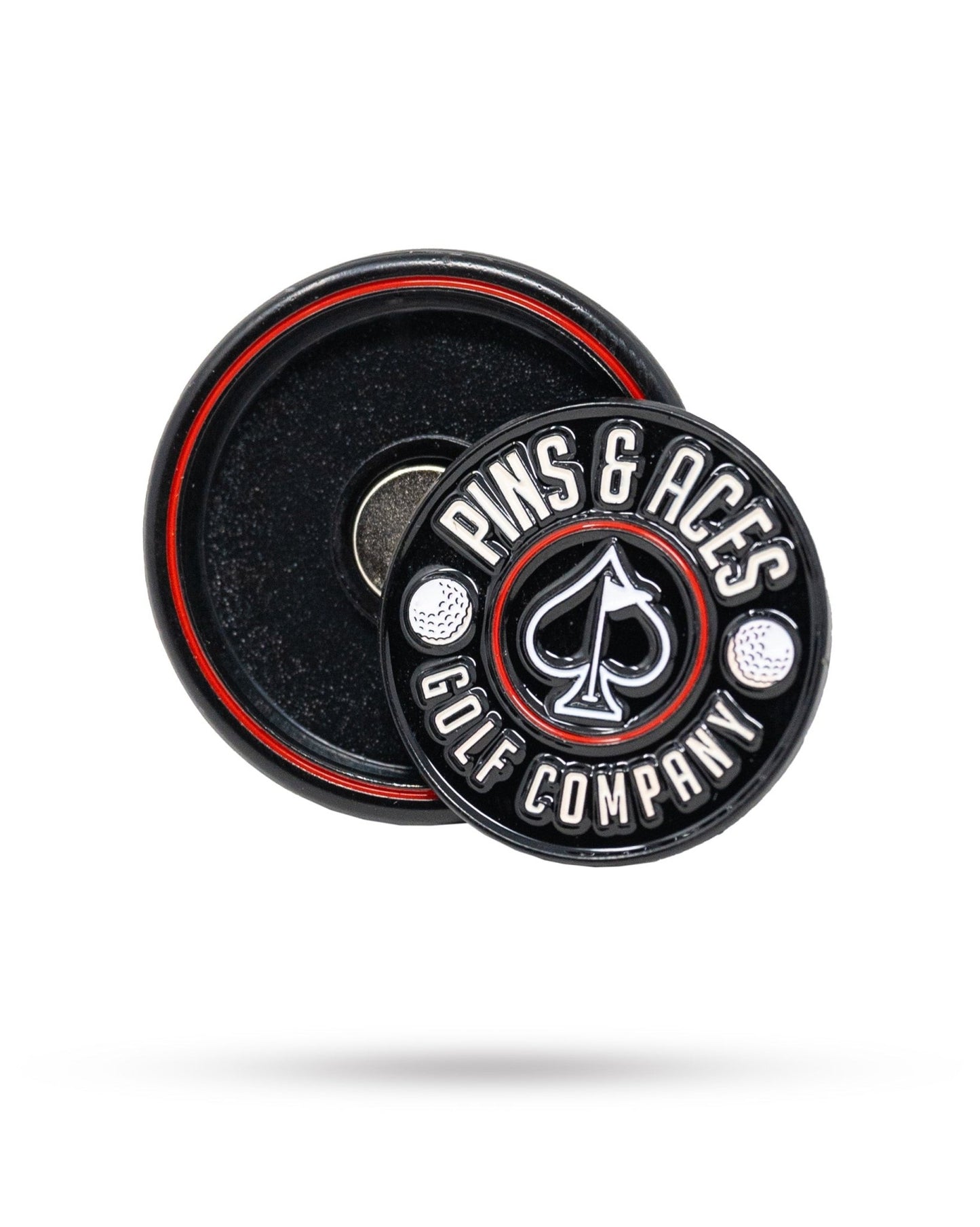 Pop Out Medallion Ball Marker - Black - Club Rehab