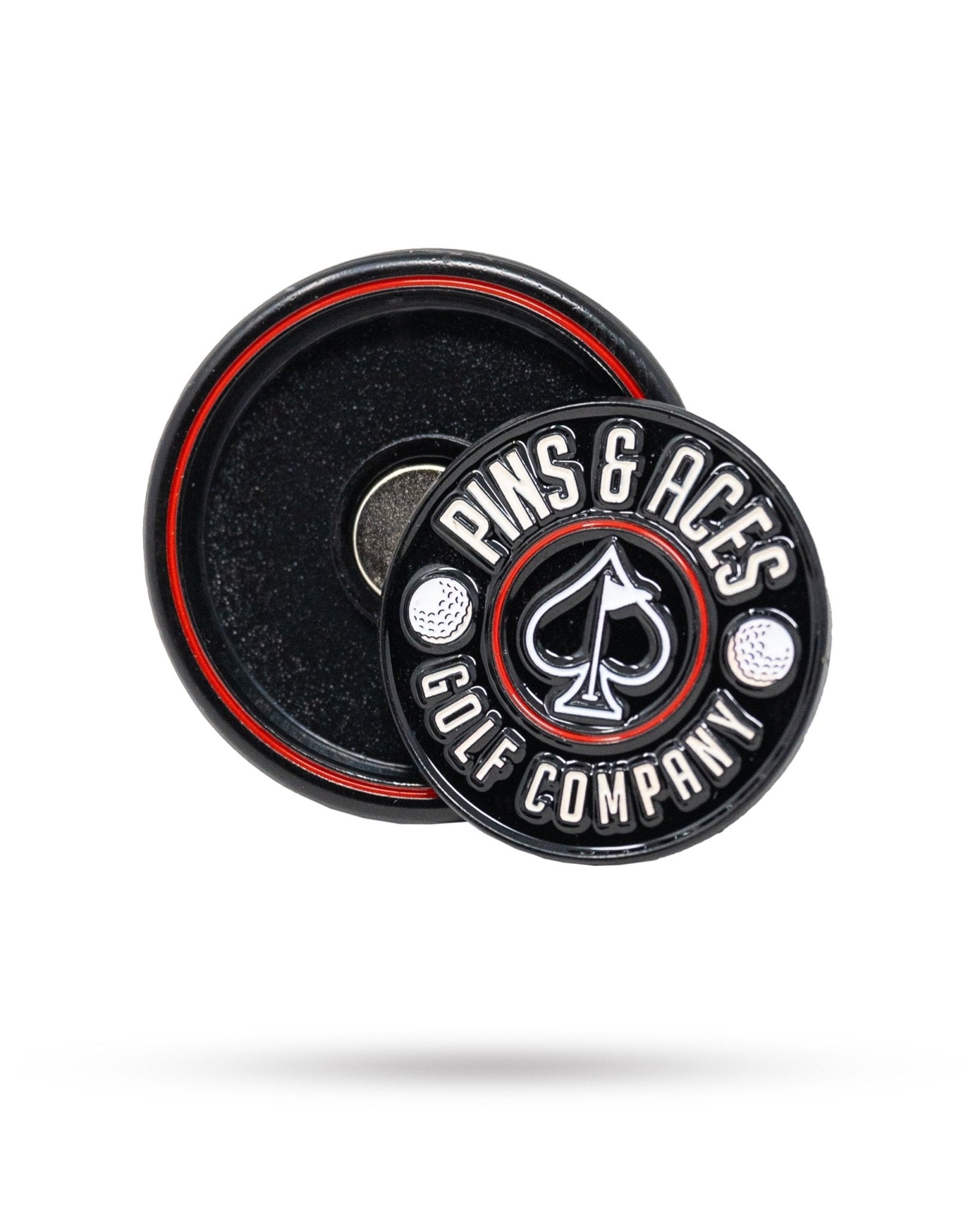 Pop Out Medallion Ball Marker - Black - Club Rehab