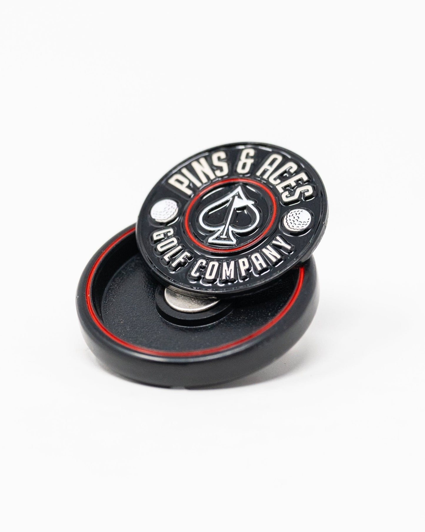 Pop Out Medallion Ball Marker - Black - Club Rehab