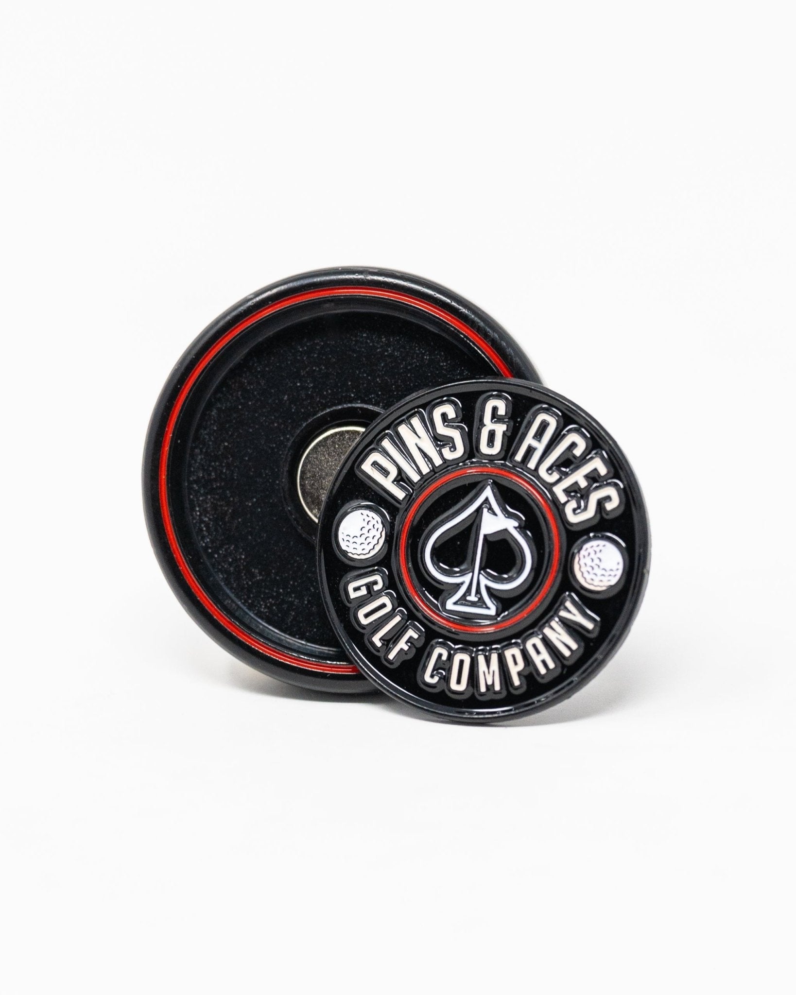 Pop Out Medallion Ball Marker - Black - Club Rehab