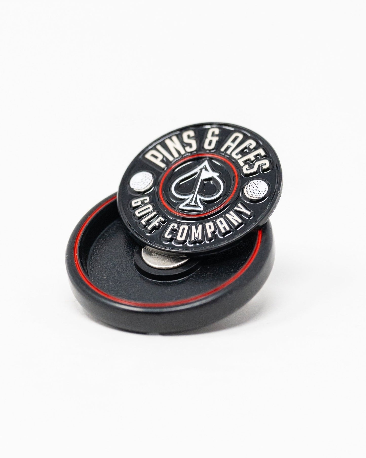 Pop Out Medallion Ball Marker - Black - Club Rehab