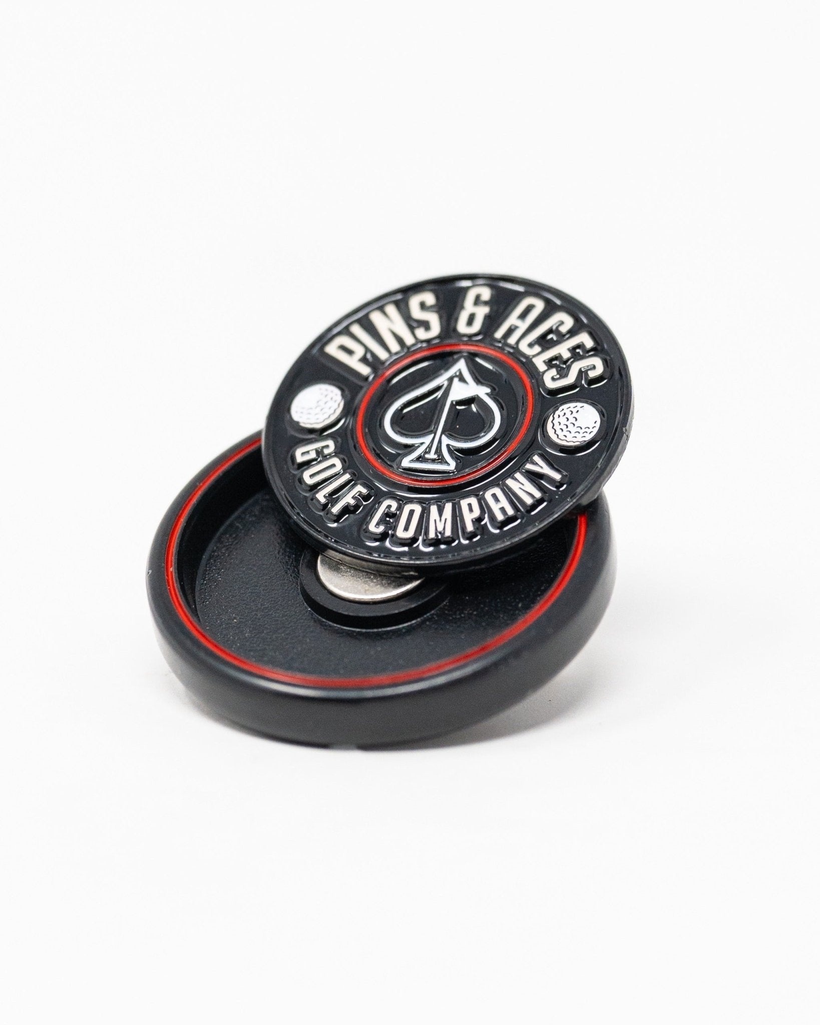 Pop Out Medallion Ball Marker - Black - Club Rehab