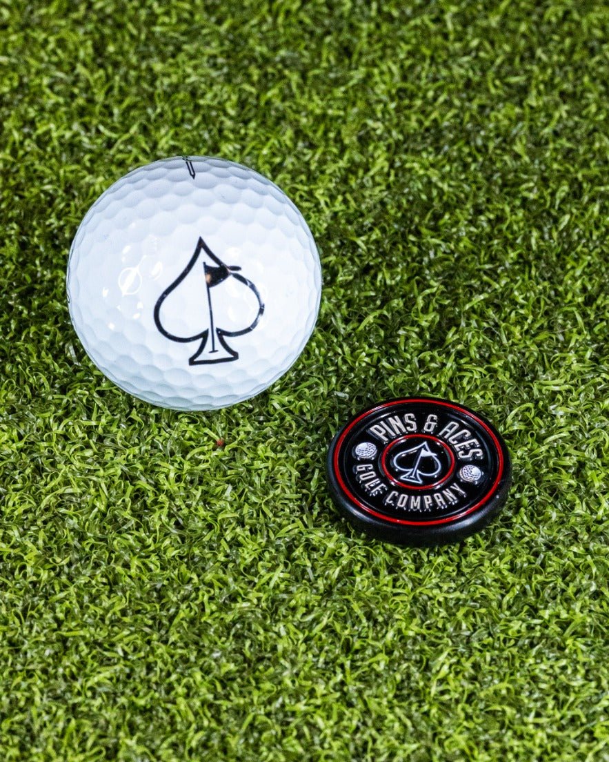 Pop Out Medallion Ball Marker - Black - Club Rehab