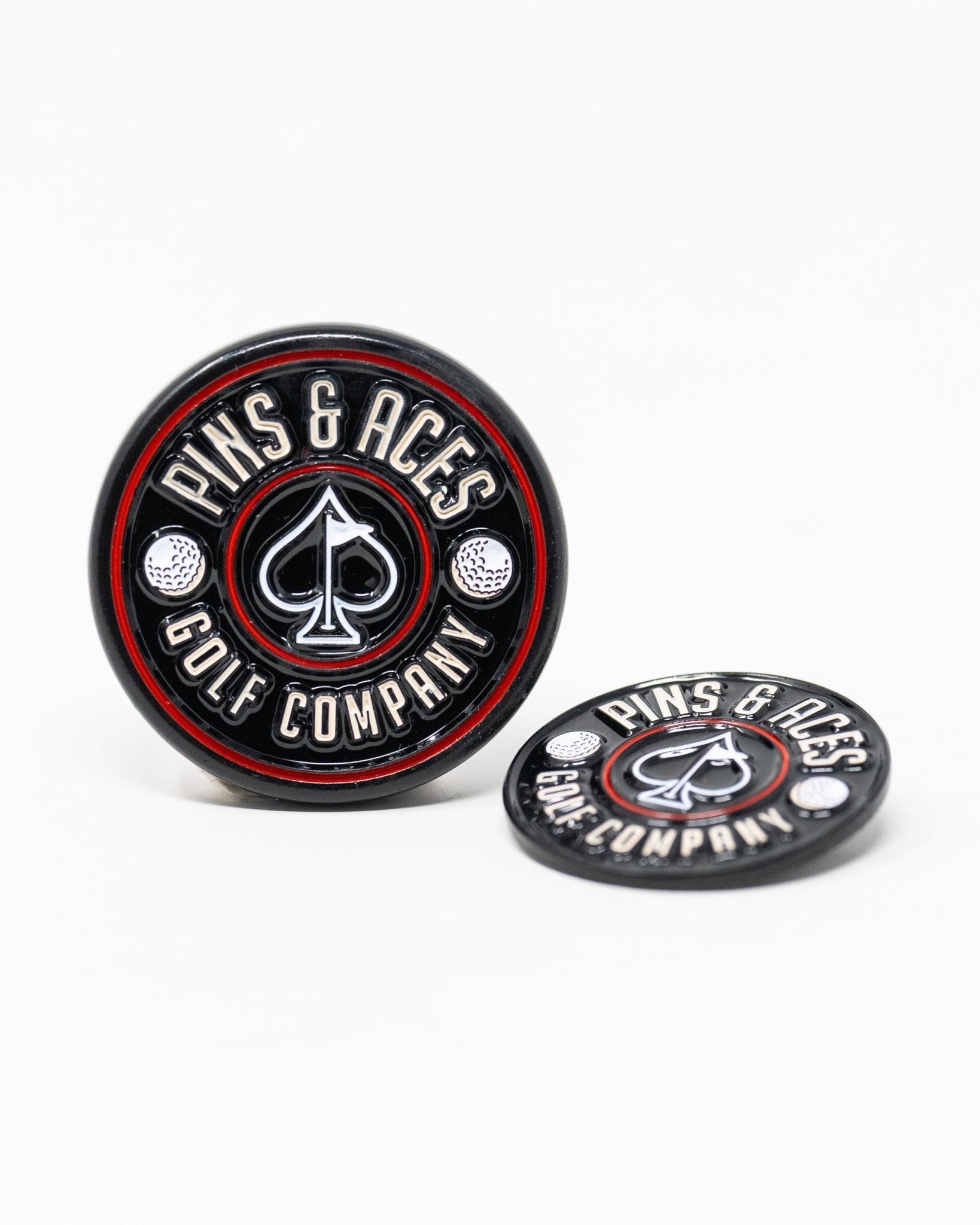Pop Out Medallion Ball Marker - Black - Club Rehab