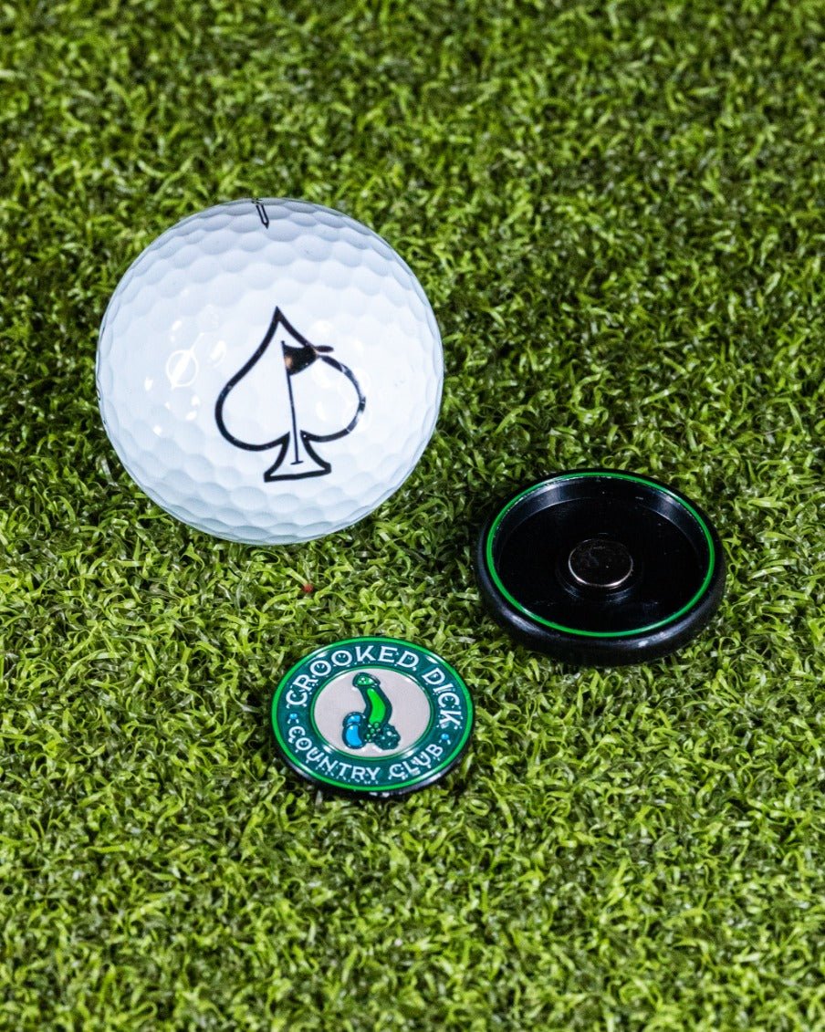 Pop Out Medallion Ball Marker - Crooked Dick - Club Rehab