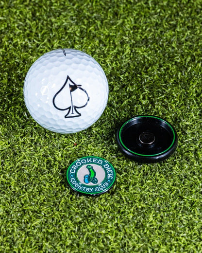 Pop Out Medallion Ball Marker - Crooked Dick - Club Rehab