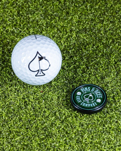 Pop Out Medallion Ball Marker - Green - Club Rehab